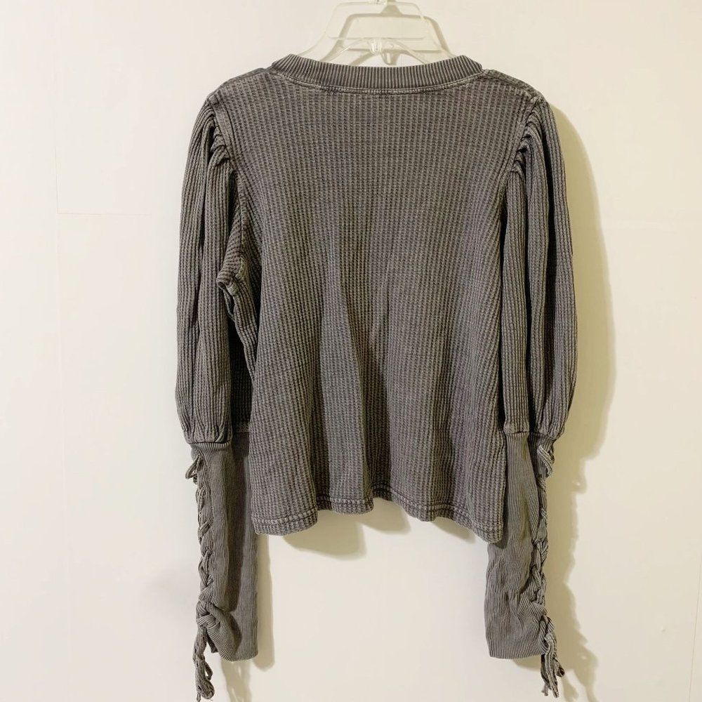 Free People One Size S Knit Cropped Pullover Top Shirt - Picture 3 of 4